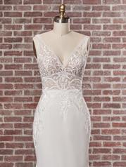 22RK588 All Ivory Gown With Ivory Illusion front