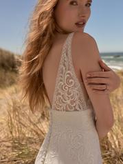22RK588A01 All Ivory Gown With Ivory Illusion Pictured back