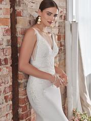 22RK588B01 All Ivory Gown With Ivory Illusion front