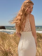 22RK588B01 All Ivory Gown With Ivory Illusion back