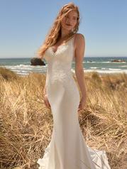 22RK588 All Ivory Gown With Ivory Illusion front