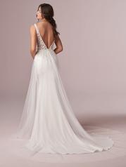 20RK724 Ivory (gown With Nude Illusion) (pictured) back