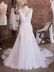 20RK724B Ivory Gown With Ivory Illusion Pictured front