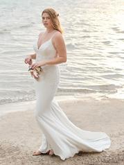 20RK724B Ivory Gown With Ivory Illusion Pictured front