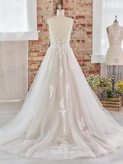 22RT538A01 Ivory Over Blush Gown With Natural Illusion back