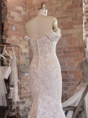 21RK828 Ivory Over Blush Gown With Natural Illusion back