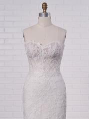 21RK828 Ivory Over Nude Gown With Natural Illusion front