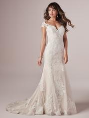 20RC182 All Ivory Gown With Ivory Illusion front