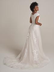 21RC393A01 All Ivory Gown With Ivory Illusion back
