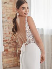 22RW568 Ivory Gown With Natural Illusion Pictured back