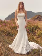 22RW568A01 Ivory Gown With Natural Illusion Pictured front