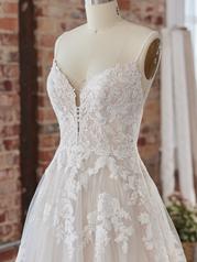 22RN541A01 All Ivory Gown With Ivory Illusion detail