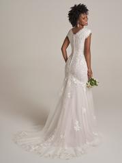 21RT845B01 All Ivory Gown With Ivory Illusion back