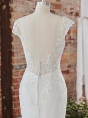 22RK540 All Ivory Gown With Ivory Illusion Pictured back