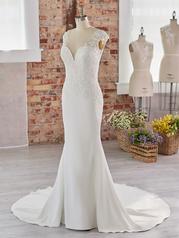 22RK540A01 All Ivory Gown With Ivory Illusion Pictured front