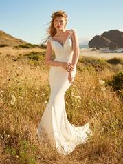 22RK540 All Ivory Gown With Ivory Illusion Pictured front