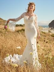 22RK540A01 All Ivory Gown With Ivory Illusion Pictured front