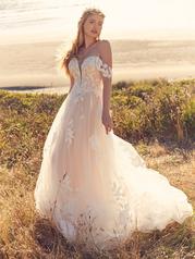 22RT517 Ivory Over Blush Gown With Natural Illusion Pictur front