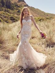 20RT702 Ivory Over Blush Gown With Natural Illusion front