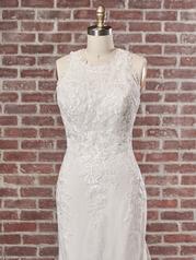 22RC522B Ivory Over Blush Gown With Natural Illusion front