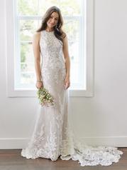 22RC522B Ivory Gown With Natural Illusion front