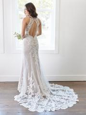 22RC522B Ivory Gown With Natural Illusion back