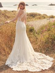 22RC522 Ivory Gown With Natural Illusion back