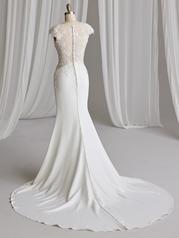 23RK674A01 All Ivory Gown With Ivory Illusion back