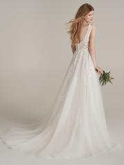 22RT981B01 Ivory Over Soft Blush Gown With Ivory Illusion back