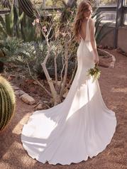 22RN910A01 Ivory Gown With Natural Illusion back