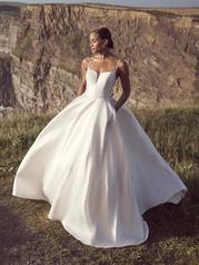 23RC051A01 Ivory Gown With Natural Illusion front