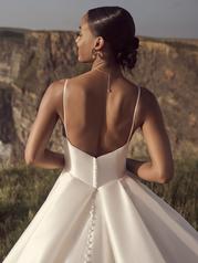 23RC051A01 Ivory Gown With Natural Illusion back