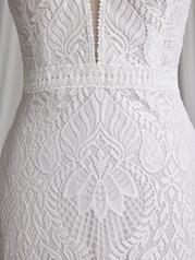 23RK697A01 Ivory Gown With Ivory Illusion detail