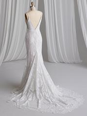 23RK697A01 Ivory Gown With Ivory Illusion back