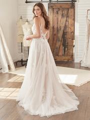 21RT781 Ivory Over Soft Blush Gown With Natural Illusion back