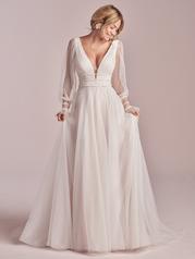20RT612 All Ivory Gown With Ivory Illusion front