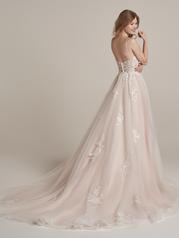 22RN983A01 Ivory Over Champagne Gown With Natural Illusion back