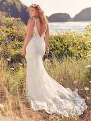 22RW590 All Ivory Gown With Ivory Illusion back