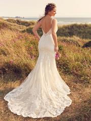 22RW590A01 All Ivory Gown With Ivory Illusion back