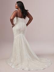 9RS892AC Ivory/Nude Gown With Ivory Illusion back