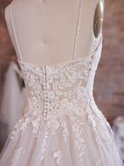 21RT855 Ivory Over Blush Gown With Natural Illusion detail