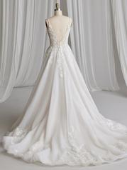 23RK684A01 Ivory Gown With Natural Illusion back