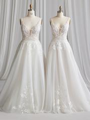 23RK684A01 Ivory Gown With Natural Illusion multiple