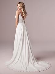 20RS712 Ivory Gown With Nude Illusion Pictured back