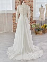 22RS586B01 All Ivory Gown With Ivory Illusion back
