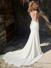 23RC630A01 Ivory Gown With Natural Illusion back