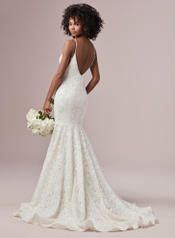 9RC915 Ivory Over Nude Gown With Nude Illusion back