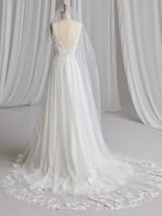 23RS705A01 All Ivory Gown With Ivory Illusion back
