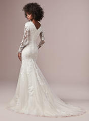 9RW804MCLS Antique Ivory Gown With Ivory Illusion back