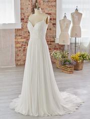 22RS501 Ivory Gown With Natural Illusion Pictured front